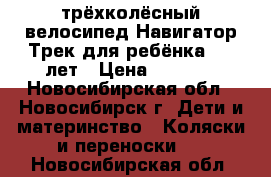 трёхколёсный велосипед Навигатор Трек для ребёнка 2-4 лет › Цена ­ 3 800 - Новосибирская обл., Новосибирск г. Дети и материнство » Коляски и переноски   . Новосибирская обл.